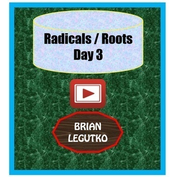 Preview of Video Tutorial & Quiz - Radicals / Roots DAY 3: Rationalizing Roots