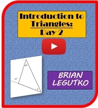Preview of Video Tutorial & Quiz - Triangles : Triangle Inequality Theorem, Day 2