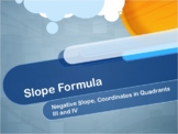 Video Tutorial: Slope Formula: Negative Slope, Coordinates