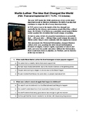 Video Worksheet "Martin Luther: The Idea that Changed the World"