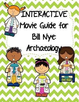 Preview of Video Worksheet (Movie Guide) for Bill Nye - Archaeology QR code link