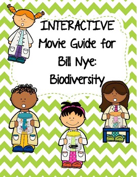 Preview of Video Worksheet (Movie Guide) for Bill Nye - Biodiversity QR code link