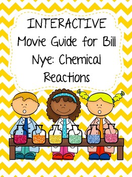 Preview of Video Worksheet (Movie Guide) for Bill Nye - Chemical Reactions QR code link