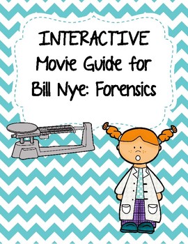 Preview of Video Worksheet (Movie Guide) for Bill Nye - Forensics QR code link