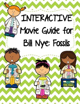 Preview of Video Worksheet (Movie Guide) for Bill Nye - Fossils QR code link