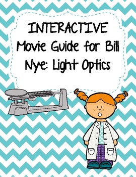Preview of Video Worksheet (Movie Guide) for Bill Nye - Light Optics QR code link
