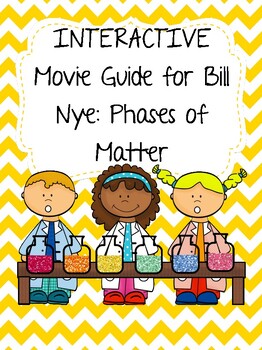 Preview of Video Worksheet (Movie Guide) for Bill Nye - Phases of Matter QR code link