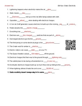 Here is my collection of 20 Bill Nye The Science Guy Video Worksheets (incl...