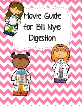 Preview of Video Worksheet (Movie Guide) for Bill Nye - Digestion
