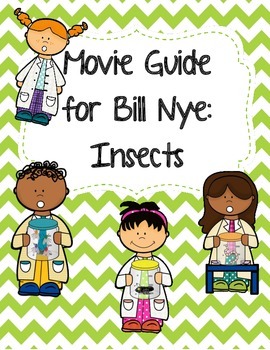Preview of Video Worksheet (Movie Guide) for Bill Nye - Insects