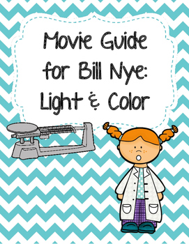Preview of Video Worksheet (Movie Guide) for Bill Nye - Light and Color