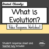 Video Worksheet for Stated Clearly "What is Evolution"