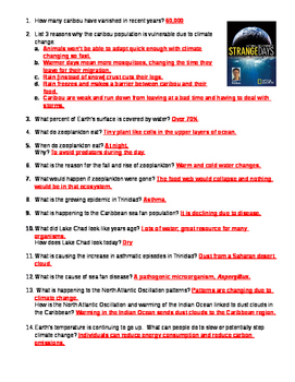 Video Worksheets: Strange Days on Planet Earth (9-12) by Megan