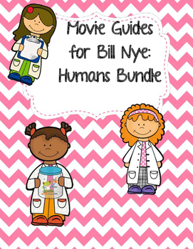 Preview of Video Worksheets (Movie Guides) for Bill Nye - Humans Bundle