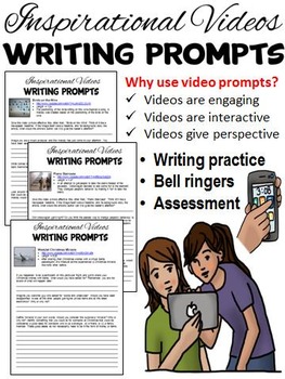 Preview of Video Bell-Ringer Writing Prompts
