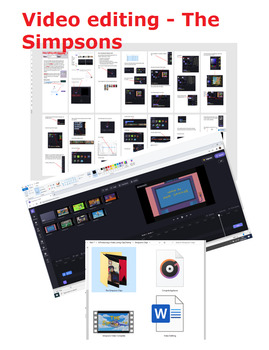 Preview of Video editing using ClipChamp : Intro using The Simpons cartoon
