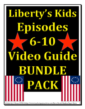 Preview of Video guide BUNDLE PACK - Liberty's Kids episodes 6 - 10