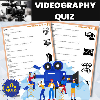 Preview of Videography Quiz | Video and Movie Production Assessment | Filmmaking Test