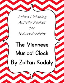 Preview of Viennese Musical Clock Listening Activity Packet for Homeschoolers