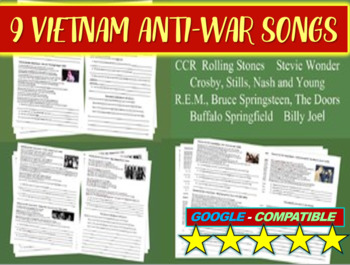 Vietnam Anti War Song Analysis 1 2 3 Doors Stones Csny Rem More