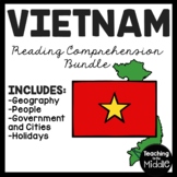 Vietnam Reading Comprehension Worksheet Bundle Country Stu