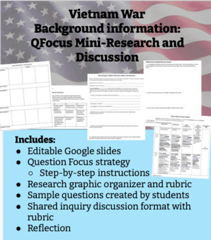 Preview of Vietnam War Background Research and Discussion The Things They Carried