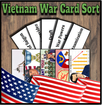 Preview of Vietnam War Card Sort, TEK Aligned, STAAR REVIEW