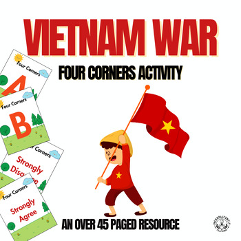 Preview of Vietnam War Four Corners Activity: Grades 5-12