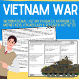Vietnam War:  Informational Passages & Worksheets {No Prep