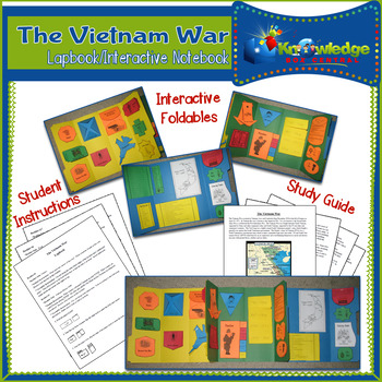 Preview of Vietnam War Lapbook / Interactive Notebook