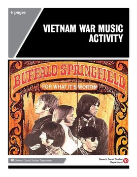 Preview of Vietnam War Music Activity