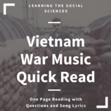Vietnam War Music Quick Read: Travelin' Soldier Song History