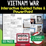 Vietnam War Notes & PowerPoints, US History, Print, Digital