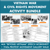 Vietnam War Protests & Civil Rights Movement BUNDLE:Galler