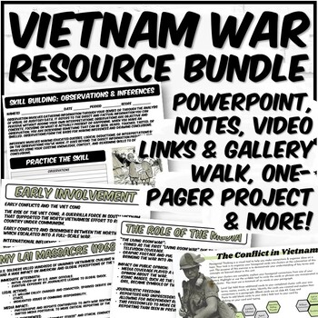 Preview of Vietnam War Resource Bundle