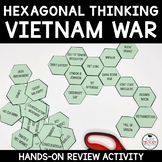 Vietnam War Review Activity Hexagonal Thinking STAAR EOC Review