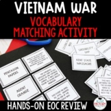 Vietnam War Review Vocabulary Activity EOC Review