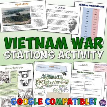 Preview of Vietnam War Station Activity for the Cold War