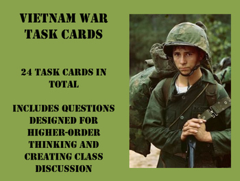 Preview of Vietnam War Task Cards