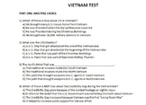 Vietnam War Test with Answer Key