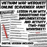 Vietnam War Webquest Paper and Digital Version