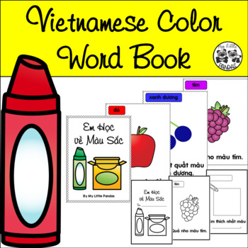 Preview of Vietnamese Color Word Book