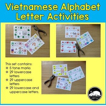 Preview of Vietnamese Letter Activities