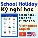 Vietnamese SCHOOL HOLIDAYS Vietnamese poster