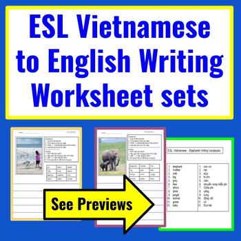 Preview of Vietnamese Speakers ESL Writing Worksheets-Writing-Picture Prompts-High School