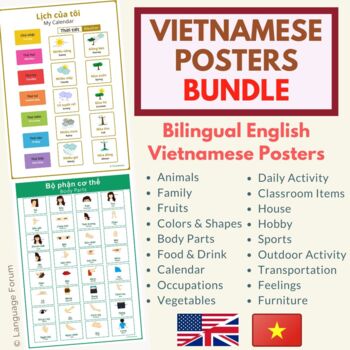 Preview of Vietnamese posters big bundle (with English translations)