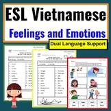 Vietnamese to English ESL Newcomer Activities- Adjectives-