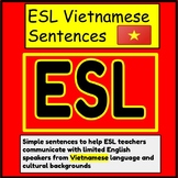 Vietnamese to English ESL Sentences: ESL Newcomer Activiti