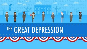 Preview of Viewing Guide- Crash Course US History #33: The Great Depression