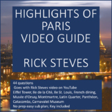 Viewing Guide for Rick Steves Highlights of Paris Video  -